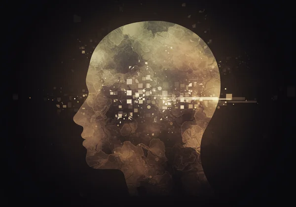 Abstract representation of brain fog, subtle changes in perception