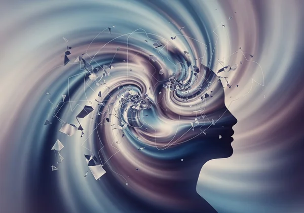 Abstract mind, confusion, early signs of mental health