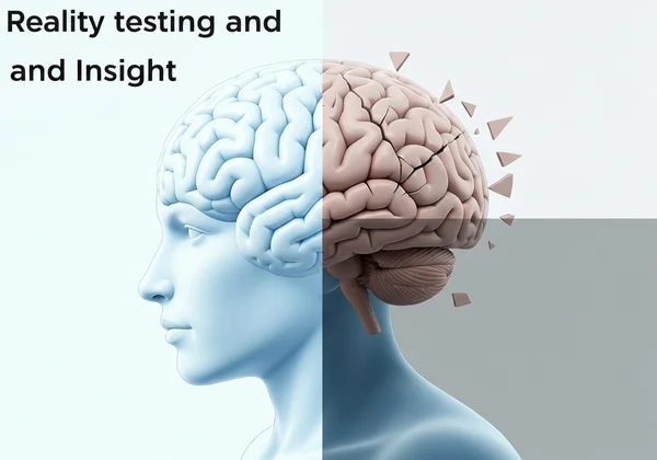 Brain processing clear reality vs distorted reality