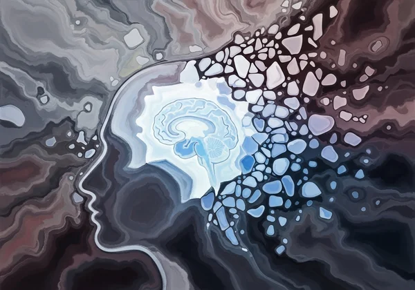 Abstract representation of mental clarity overcoming confusion.