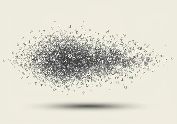 Complex thoughts being organized into clear, understandable ideas