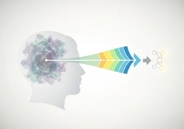 Illustration of mental health progression