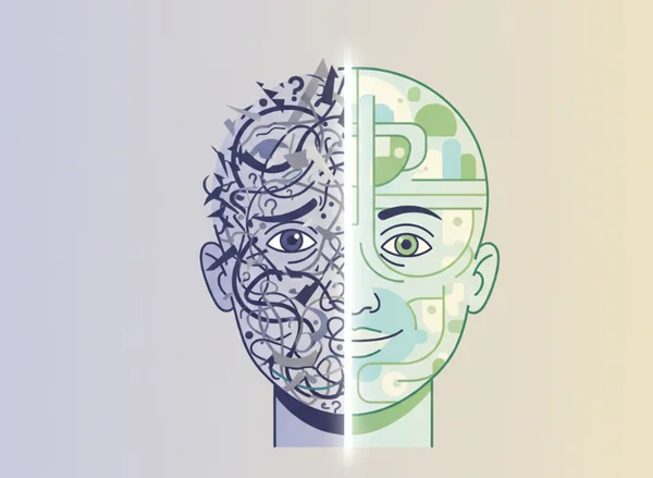 Person finding clarity amidst confusing thoughts