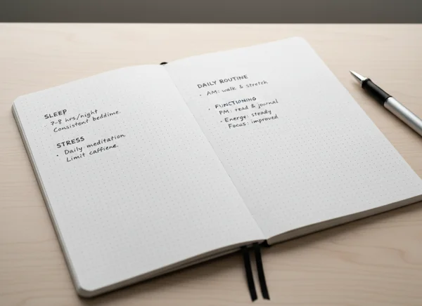 Simple notes on sleep and daily changes